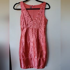 Coral Pink Medium Charlotte Russe Sleeveless Dress